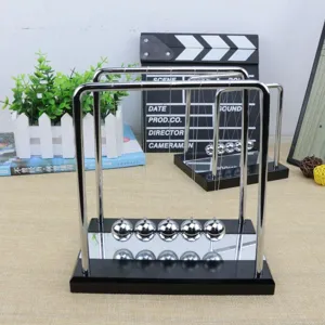 Newton's cradle metal balance balls physics science toy desktop decoration mirror base