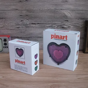 Herzförmiges 3D Pin Art Skulptur Spielzeug, kreative Dekoration und tolles Geschenk.