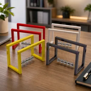 Acrylic Newton's Cradle Balance Balls Physics Science Toy Desk Decor Minimalist Modern Office Stress Relief Ornament Gift