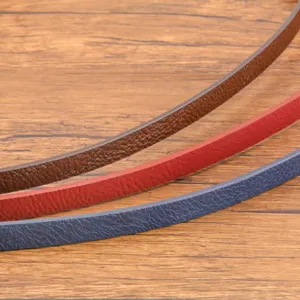 Cordon en cuir PU lanière fine bracelet collier DIY accessoire multicolore durable loisirs créatifs