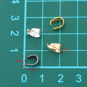 Metall Ösen Verbinder Anhänger für Schmuckherstellung Halsketten Armbänder 4x6x9mm