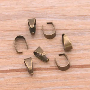 Antike Bronze Quetschkalotten Schmuckverbinder für DIY Halsketten und Armbänder Zubehörteile