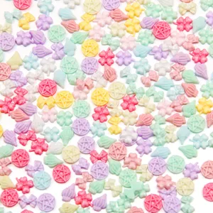 Piccoli ciondoli per unghie in resina colorata fiocchi conchiglie stelle fiori accessori
