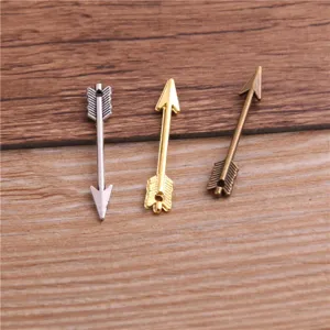 Mini Simulation Bow Arrow Alloy Pendant Charms Electroplated Antique Silver Gold Bronze Sword Weapon Shape Handcraft DIY Craft Jewelry Making Accessories Components For Necklaces Bracelets