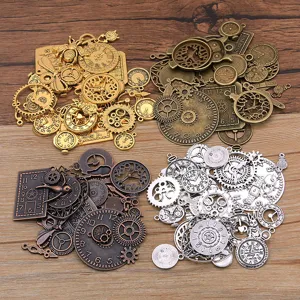 Βίντατζ Steampunk Γρανάζι Ρολόι Μενταγιόν Κράμα Εξαρτήματα Κοσμημάτων Για DIY Κατασκευή Βραχιόλι Κολιέ