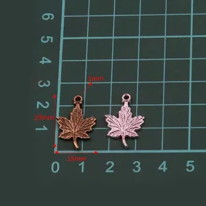 DIY alloy leaf charms pendants for handmade bracelet and necklace jewelry making accessories.