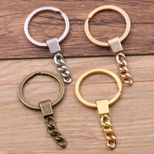 Metal Split Key Rings DIY Craft Hardware Bulk Keychains Alloy Electroplated Silver Gold Antique Bronze Loop Findings