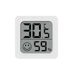 Mini Digital Thermometer Hygrometer Indoor Household Room Temperature Humidity Meter LCD Display White Electronic Gauge