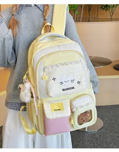 Koreanischer Stil College süßer Rucksack für Studentenschultasche leicht neu
