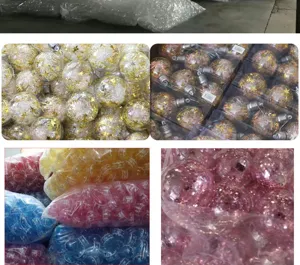 Bolas de Navidad de plastico transparentes en forma de bombilla decoracion arbol 12pcs
