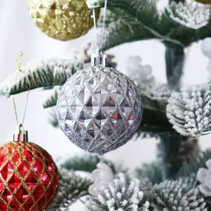 Christmas tree decoration ball 6cm plastic electroplated hanging pendant festive ornament