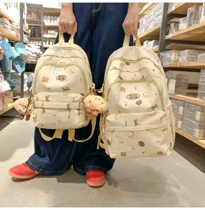Süßer Cartoon kleiner Rucksack für Mädchen Sommer Mode Doppelschulter Schultasche Kinder
