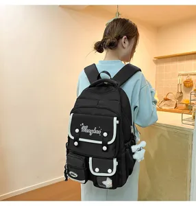 Niedlicher Studenten Laptop Rucksack mit großem Fassungsvermögen, lässiger Schulrucksack für Alltag.