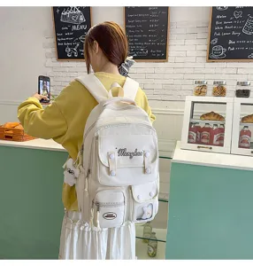 Süsser großer Schul-Rucksack für Studenten, lässig, vielseitig, ideal für den Weg zur Arbeit.