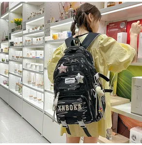 Koreanischer Stil stilvoller süßer Rucksack mit großem Fassungsvermögen für die Schule.
