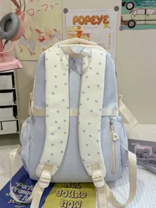 Japanischer ins-Stil süßer Stern-Herz-Druck große Kapazität Schulrucksack für Mädchen