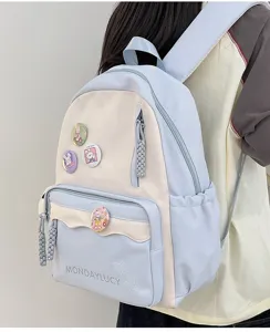 Süßer japanischer Rucksack für Damen, große Kapazität Dopamin Schultasche für Alltag.