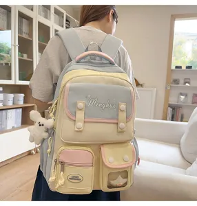 Süßer Rucksack mit großer Kapazität für Schüler lässiger süßer Schulranzen für Alltag