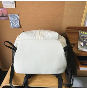 Zaino monocolore minimalista casual versatile borsa da scuola per studenti viaggio