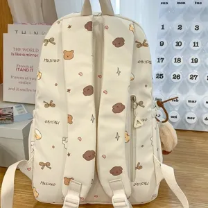 Hübscher kleiner Rucksack für Mädchen, stilvolle Schultasche mit niedlichem Cartoon.