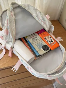 Koreanischer Stil süßer lässiger leichter Rucksack mit großer Kapazität für Schule.