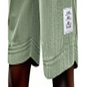Herren gruene Kordel Cord 4-Bar gestreifte freizeit kurze hosen sommer retro baggy style