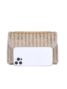 Glitzernde Strass Ketten Abendtasche Luxus Party Umhängetasche Damen Schultertasche Neu