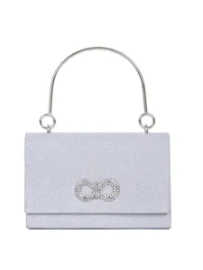 Elegante Schleife Strass Satin Abendtasche Luxus Box Clutch Mit Ketten Griff Für Hochzeit Party Damen Handtasche