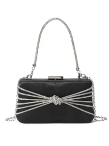 Elegante Strass Knoten Abendtasche Für Damen Luxus Satin Handtasche Mit Kette Party Hochzeit Clutch