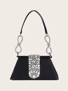 Elegante Strass Abendtasche Damen Satin Clutch Handtasche Für Party Bankett Hochzeit Mode Crossbody Kettentasche Luxus Handtasche
