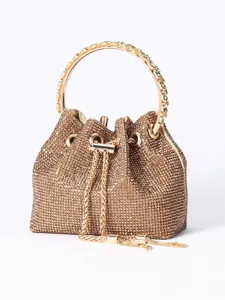 Luxus Strass Abend Beuteltasche Für Damen Glitzer Quaste Kordelzug Kette Handtasche Elegante Abendessen Party Umhängetasche