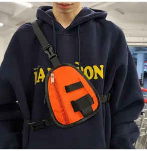Borsello da petto tattico uomo borsa multifunzione streetwear per smartphone outdoor