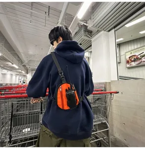 Borsa pettorale tattica da uomo streetwear hip hop imbracatura radio funzionale gilet zaino