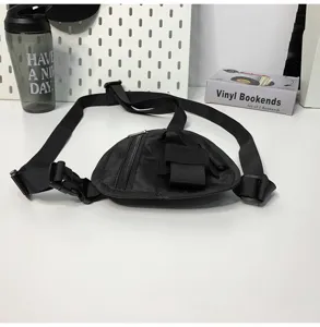 Borsa toracica tattica nera da uomo streetwear funzionale custodia per esterni
