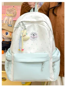 Japanischer süßer Sternen Rucksack für Schülerinnen, frische Eiscreme Farbe Schultasche.