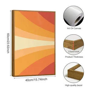 Canvas art print detail showing oil canvas texture, 2.5cm frame thickness and bezel.