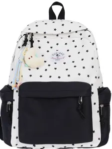 Japanischer Stil süßer Sternenmuster Rucksack für Mädchen Schultasche Freizeitrucksack