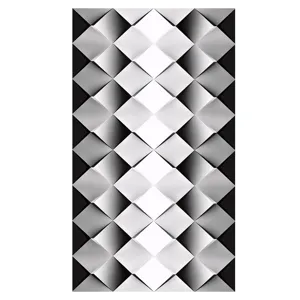 3D black and white diamond pattern PVC wallpaper for modern home wall decoration sticker