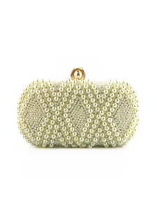 Elegante handgemachte Perlen-Abendtasche, diamantbesetzte Hochzeits-Handtasche fuer tolle Damen.