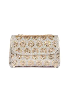 Eleganter Luxus PU Strass Abendtasche Geometrische Blumen Kette Umhängetasche Funkelnde Quadratische Clutch Handtasche Für Damen Party