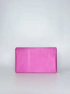 Rosa Satin Abendtasche Clutch für Damen, eine elegante Partytasche für Hochzeit.