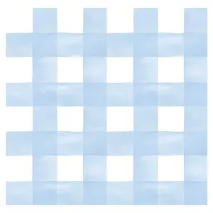 Blue plaid self-adhesive wallpaper geometric wall sticker for bedroom and living room decor.