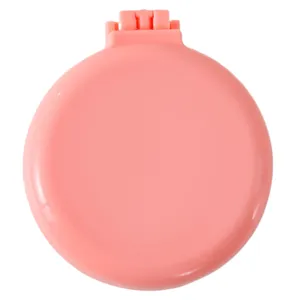 Tragbare Faltbare Haarbürste Mit Spiegel Kompakt Kissen Haarkamm Bonbon Macaron Farbe Rund Mini Massage Taschen Kamm Für Reise Damen Mädchen