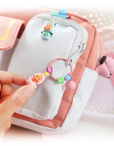 Süßer Cartoon Harz Stern Puppe Schlüsselanhänger Tasche Anhänger Rucksack Zubehör Geschenk