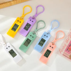 Minimalist trapezoid electronic hanging watch for students, portable digital desktop silent clock.