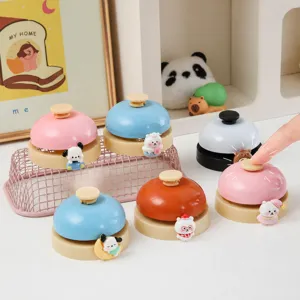 Cute cartoon animal desk call bell, interactive game grab bell for restaurant front desk or pet.