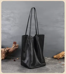 Retro grande capacita secchio borsa donna autunno inverno moda versatile spalla borsa