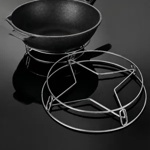 Soporte para Ollas de Acero Inoxidable Cocina Estante Vaporera Almohadilla de Aislamiento Térmico Estante de Almacenamiento