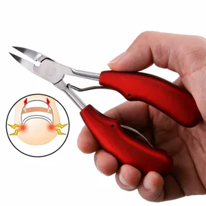 Stainless Steel Ingrown Toenail Clipper Professional Dead Skin Nipper Ergonomic Anti-Slip Handle Nail Care Tool