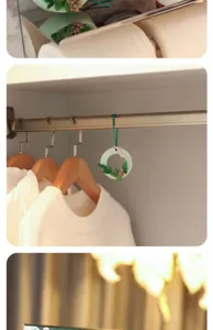Wardrobe scented wax tablet hanging air freshener for closet home fragrance decor